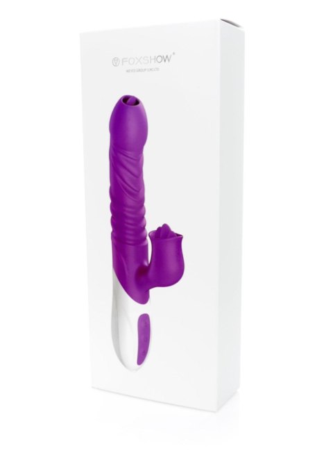 Silikonowy Wibrator USB 10 Funkcji z Pchnięciem i Podgrzewaniem