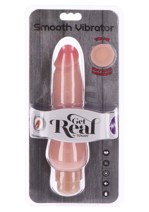 Wibrator gładki podwójnej gęstości ToyJoy cielisty 22.5 cm
