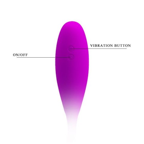 Wibrator podwójny Pretty Love Snaky Vibe silikonowy fioletowy USB 60cm