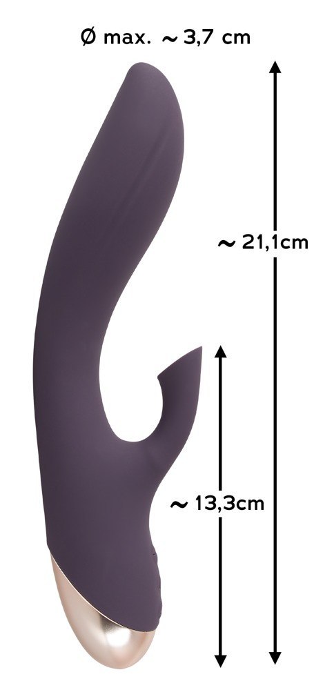 Wibrator ssący Javida punktu G silikonowy USB 21 cm