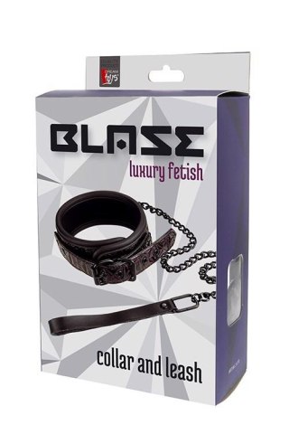 Kołnierz i smycz Blaze Dream Toys fioletowy neoprenowy