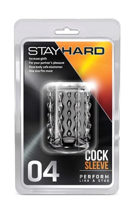Nakładka na penisa Stay Hard TPE przezroczysta Blush