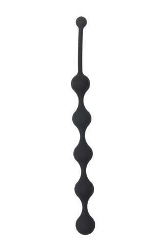 Sznur analny silikonowy 5 kulek Dream Toys czarny 28 cm