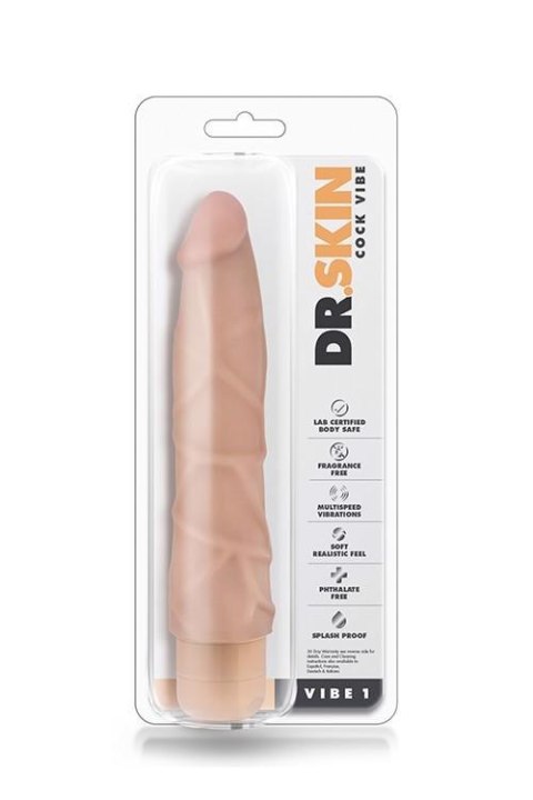 Wibrator realistyczny Dr Skin Cock Vibe 1 Blush PVC