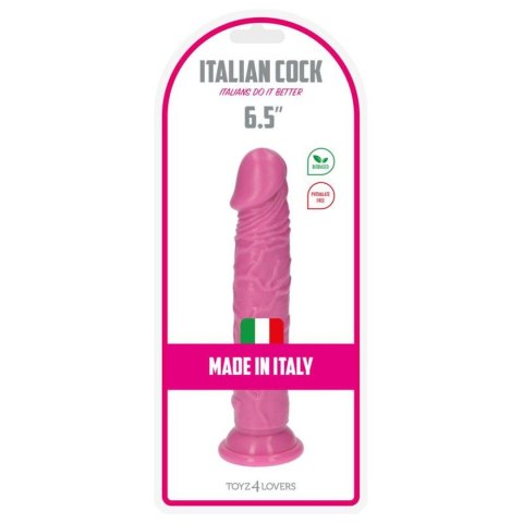 Dildo realistyczne Amedeo Toyz4lovers różowe 16,5 cm