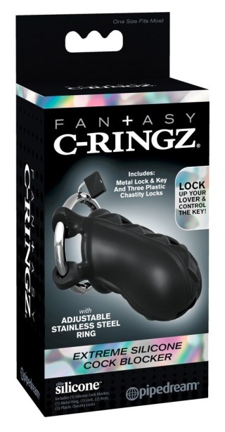Klatka na penisa silikonowa Fantasy C Ringz 9 5 cm