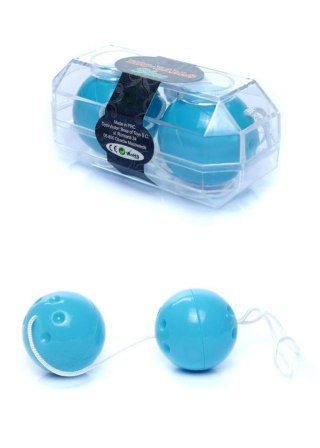 Kulki gejszy dyskretne Duo Balls niebieskie EasyLove 21 cm