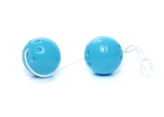 Kulki gejszy dyskretne Duo Balls niebieskie EasyLove 21 cm