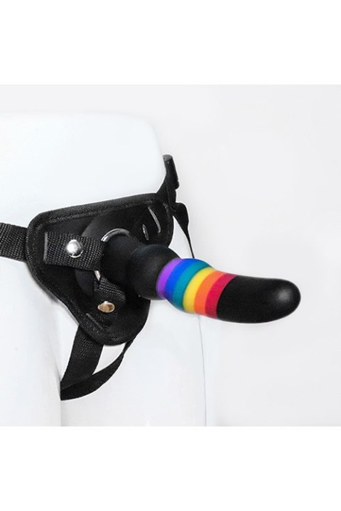 Strap on silikonowy kolorowy Dream Toys 17 cm