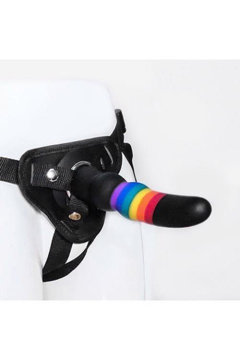 Strap on silikonowy kolorowy Dream Toys 17 cm