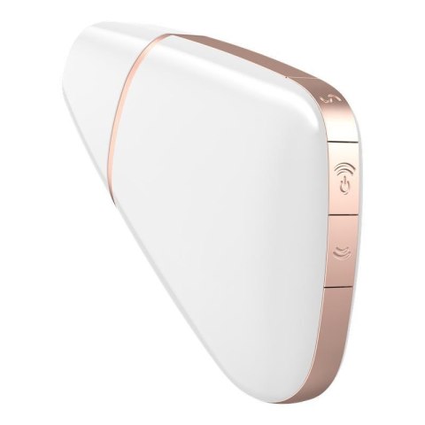 Stymulator łechtaczki Satisfyer Love Triangle biały z aplikacją