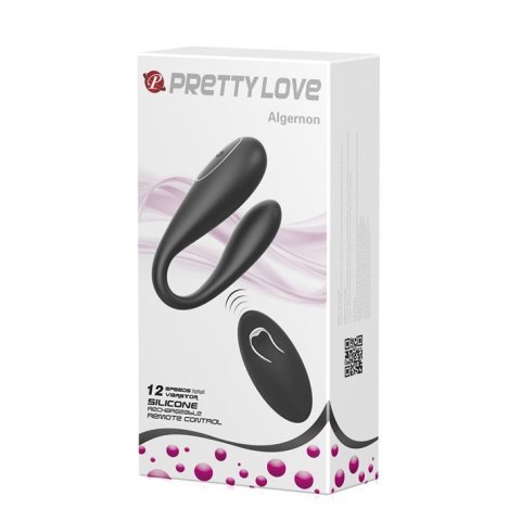 Wibrator łechtaczkowy Pretty Love Algernon silikonowy USB czarny 9.5 cm