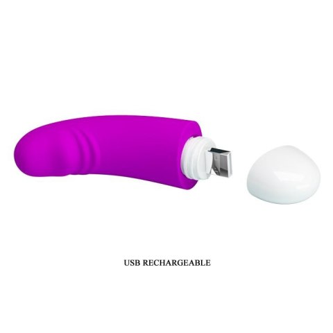 Wibrator punktu G silikonowy Pretty Love Luther USB 30 funkcji 12,5 cm