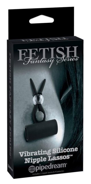 Wibrujące silikonowe klipsy na sutki Fetish Fantasy 6 cm