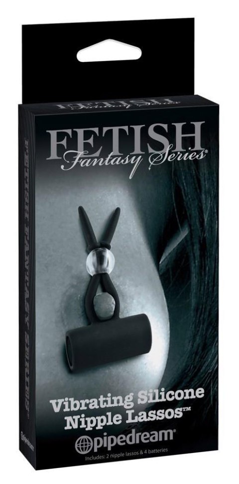 Wibrujące silikonowe klipsy na sutki Fetish Fantasy 6 cm
