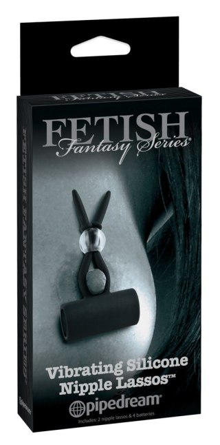Wibrujące silikonowe klipsy na sutki Fetish Fantasy 6 cm