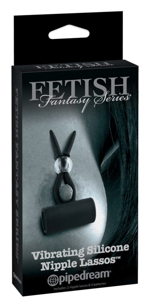 Wibrujące silikonowe klipsy na sutki Fetish Fantasy 6 cm