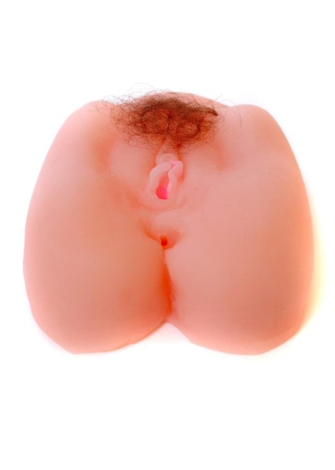 Wibrujący masturbator wagina i anus EasyLove 16 cm