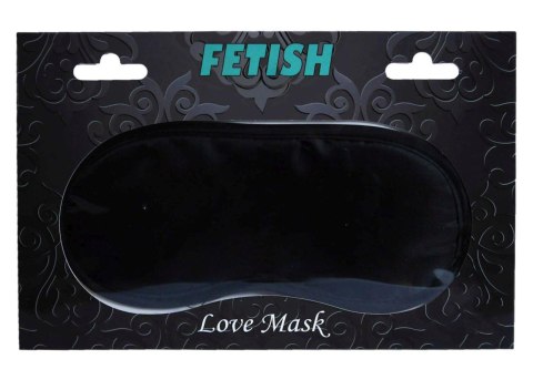 Czarna satynowa maska na oczy Fetish B Series