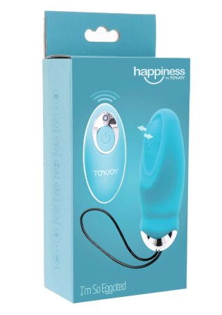 Jajko wibrujące ToyJoy niebieskie z pilotem USB