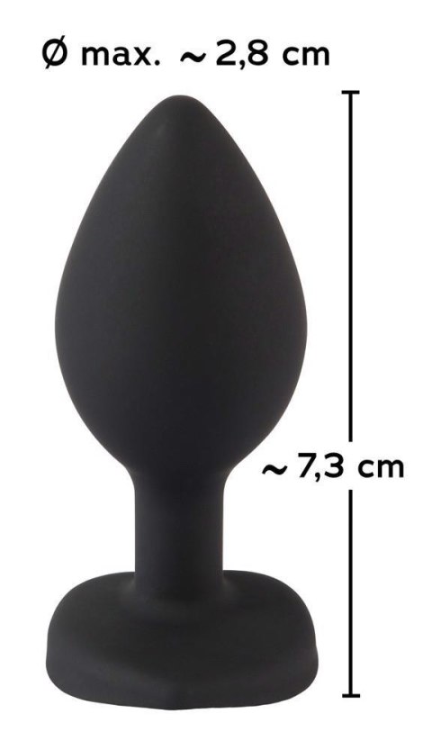 Korek analny silikonowy z sercem You2Toys 7,3 cm