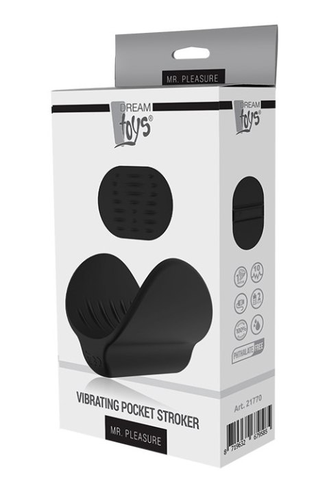 Masturbator kieszonkowy Mr. Pleasure wibrujący USB silikonowy