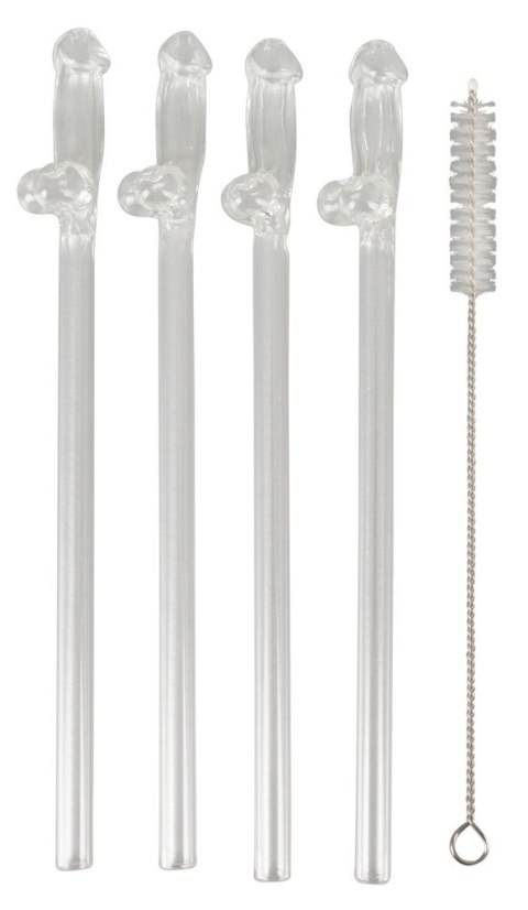 Szklane słomki do picia Willy 21,5 cm 4 sztuki