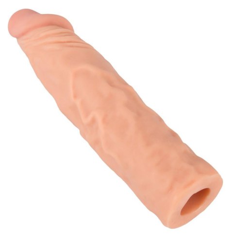 Wrażliwa przedłużka penisa Nature Skin 20 cm z wydłużeniem 3 cm