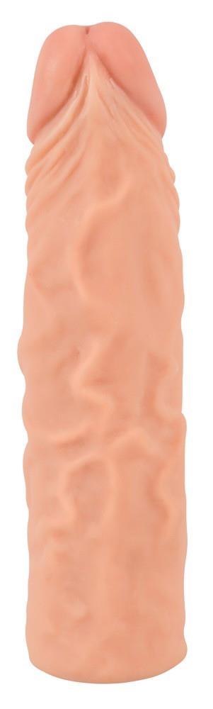 Wrażliwa przedłużka penisa Nature Skin 20 cm z wydłużeniem 3 cm