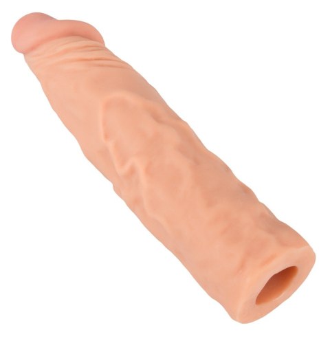 Wrażliwa przedłużka penisa Nature Skin 20 cm z wydłużeniem 3 cm