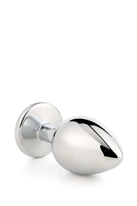 Aluminiowy korek analny Gleaming Love srebrny medium