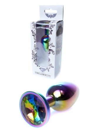 Biżuteria analna ze stali nierdzewnej z diamencikiem HeavyFun 7 cm