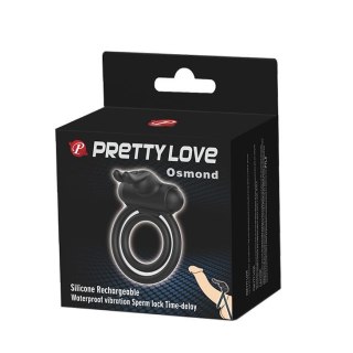 Pierścień erekcyjny wibrujący z stymulatorem Pretty Love Osmond