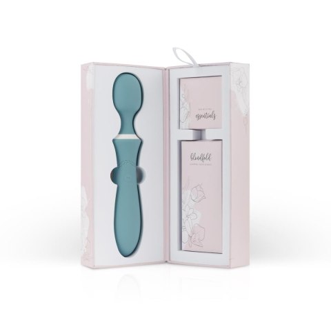 Wibrator różdżkowy Orchidea Bloom niebieski silikonowy USB 23 cm