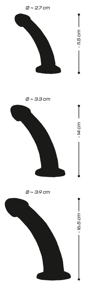 Zestaw dildo analnych Crystal przezroczysty TPE