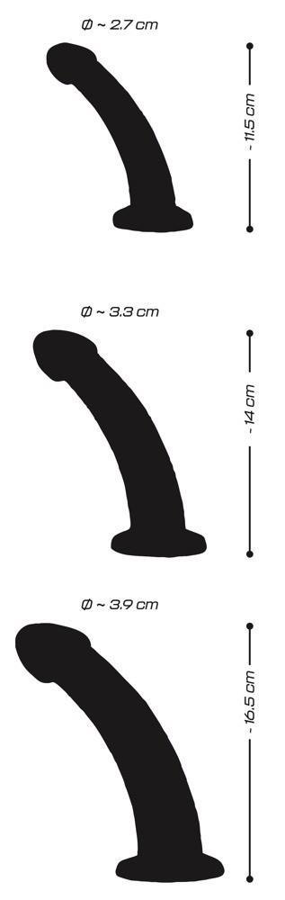 Zestaw dildo analnych Crystal przezroczysty TPE