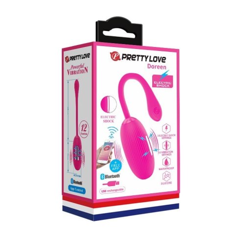 Bezprzewodowe wibrujące jajko Pretty Love Doreen 12 funkcji USB różowy