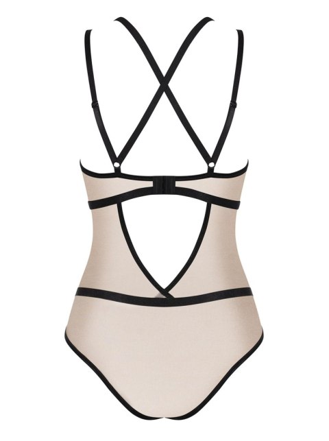 Body erotyczne Obsessive Nudelia beżowe S/M