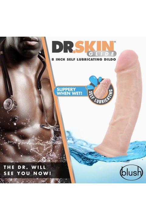 Dildo samonawilżające Blush Dr Skin 20 cm TPE
