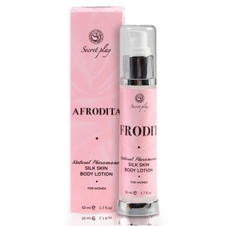 Jedwabny balsam do ciała Afrodita Secret Play z feromonami 50 ml