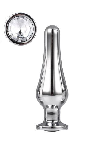 Korek analny Gleaming Love srebrny aluminium 11 cm