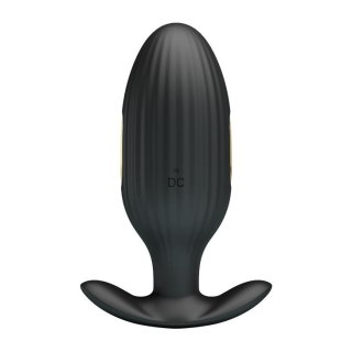 Korek analny wibrujący z elektrostymulacją Pretty Love Jefferson czarny USB