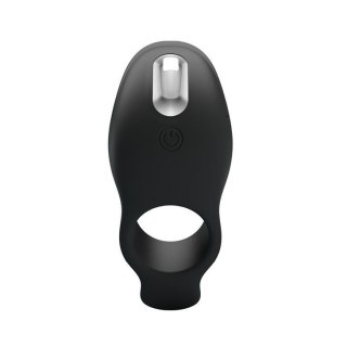Pierścień erekcyjny wibrujący silikonowy Pretty Love 7 funkcji czarny USB