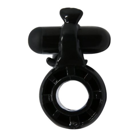 Pierścień erekcyjny wibrujący z delfinem Baile Sweet czarny