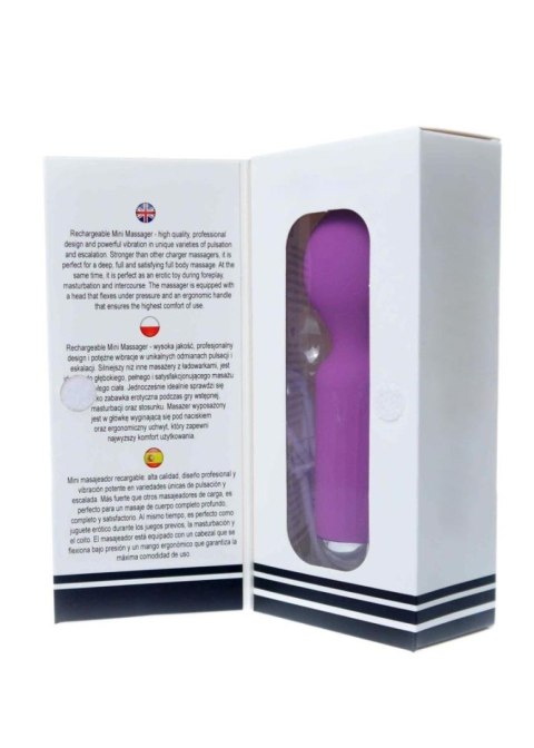 Stymulator łechtaczki mini B Series Magic fioletowy USB 20 programów