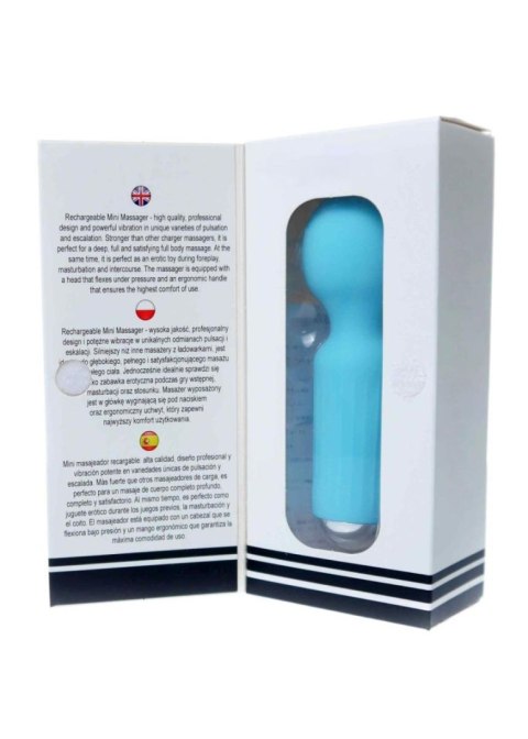 Stymulator łechtaczki mini USB 20 programów niebieski B-Series Magic