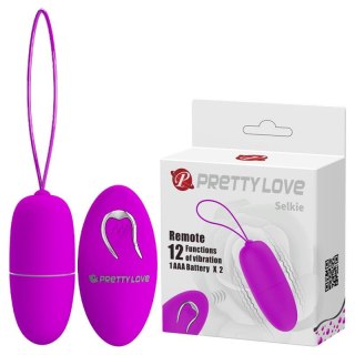 Jajko wibrujące bezprzewodowe Pretty Love Selkie 12 trybów zdalne