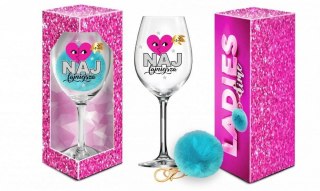 Kieliszek do wina Ladies Time Signoria 700ml z pomponem