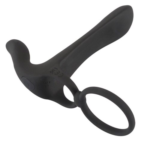 Pierścień wibrujący Black Velvets silikonowy USB 14 cm