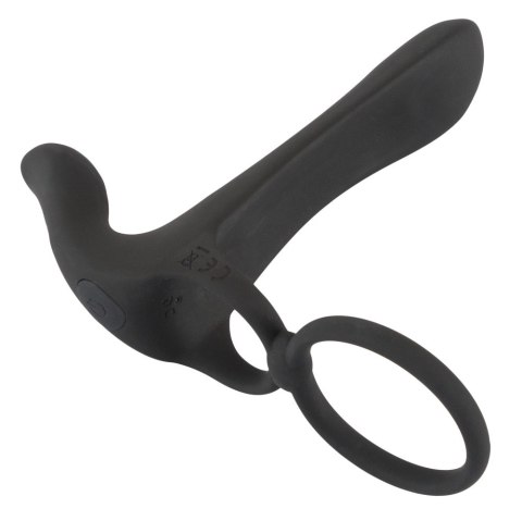 Pierścień wibrujący Black Velvets silikonowy USB 14 cm